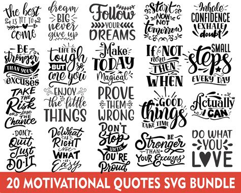 Inspirational Quotes Svg